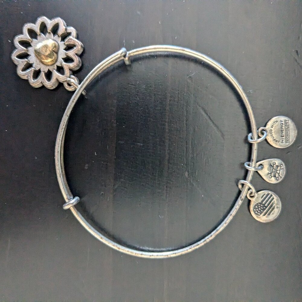 Alex and Ani One Half of Two Piece Friendship Bracelet Silver
